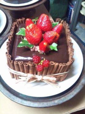 チョコレートケーキですよー☆　｜「銀花園」　（京都府京都市左京区の花キューピット加盟店 花屋）のブログ